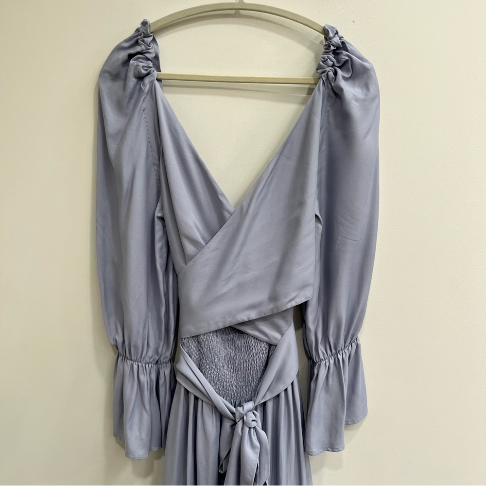 Ohsevendays Bailey Reversible Midi Dress Periwinkle Blue Romantic Bridgerton Xl — image 5 of 8